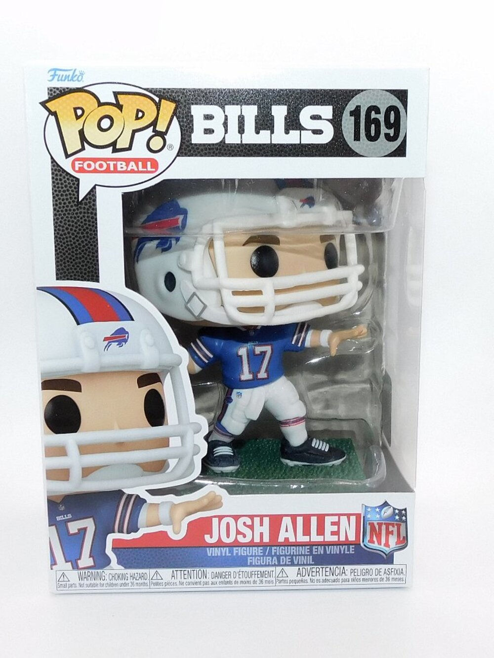 Funko Pop Football 169 Buffalo Bills Josh Allen Figure 17 MVP Sports NEW